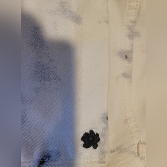 RARE! Black Orchid White Printed Billie Zipper Jeans - Picture 9 of 11